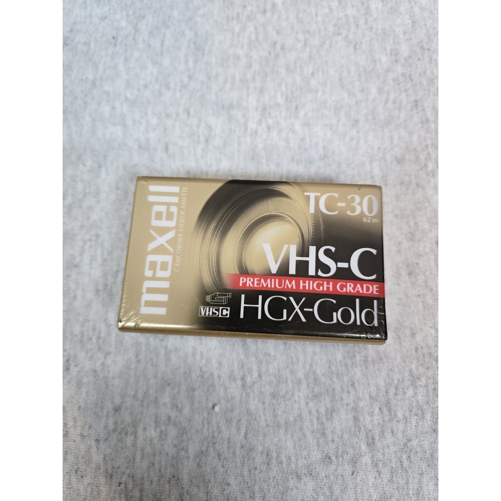 Maxell HGX-Gold VHS-C‎ Premium High Grade Video Tapes (TC-30)
